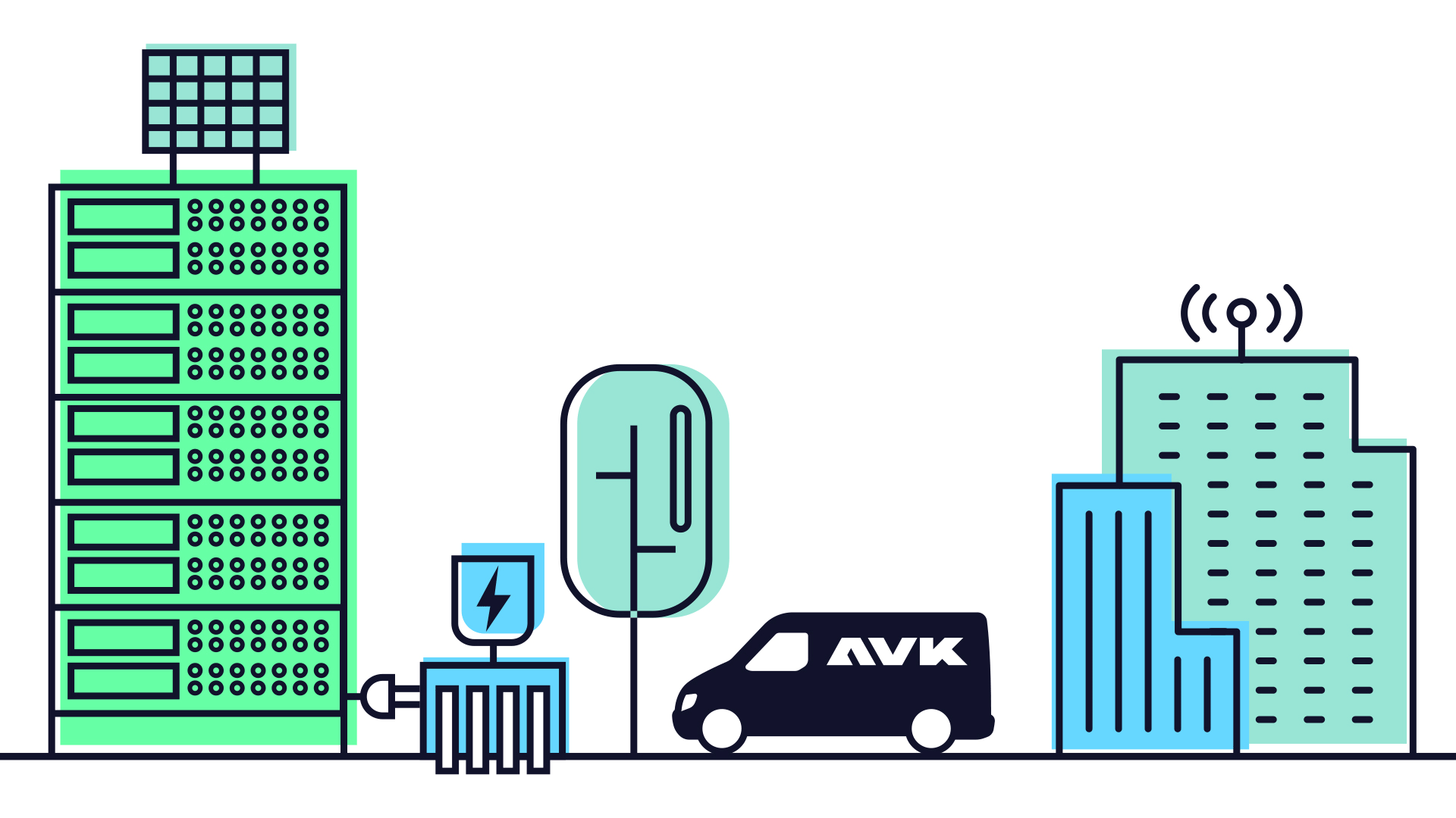 AVK data centre buildings illustration