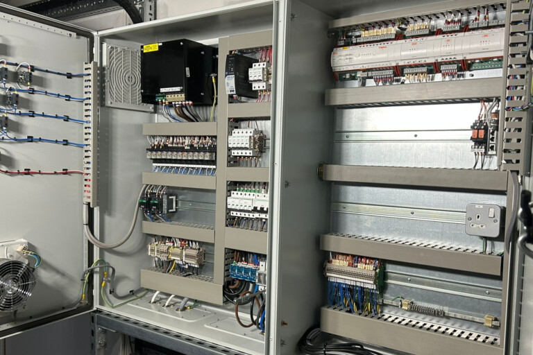 Controls panel for hero image