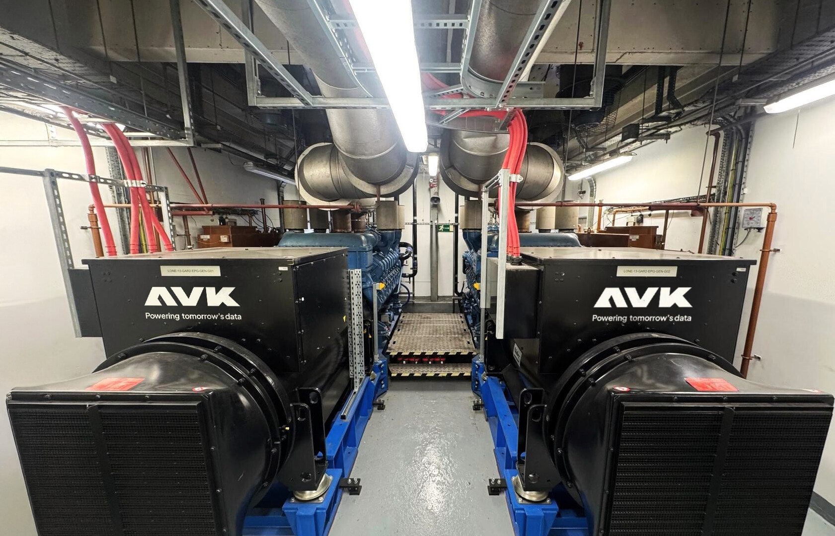 The new standby generators after our completed conversion.