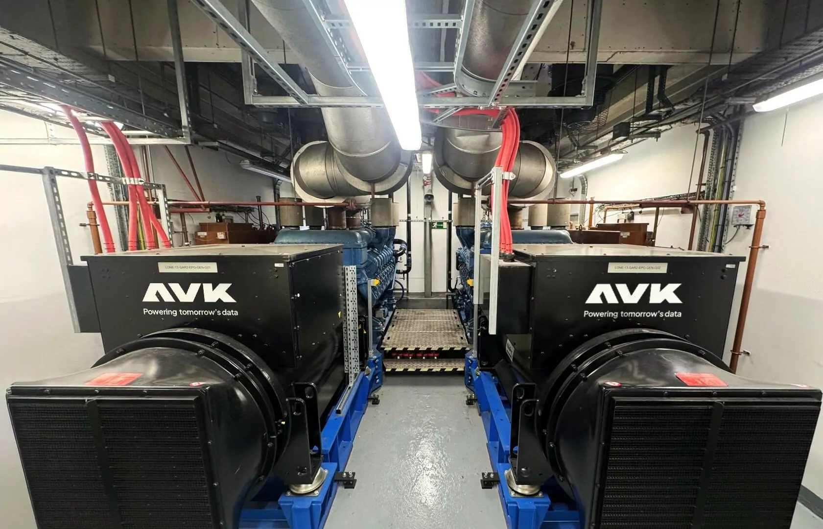 The new standby generators after our completed conversion.