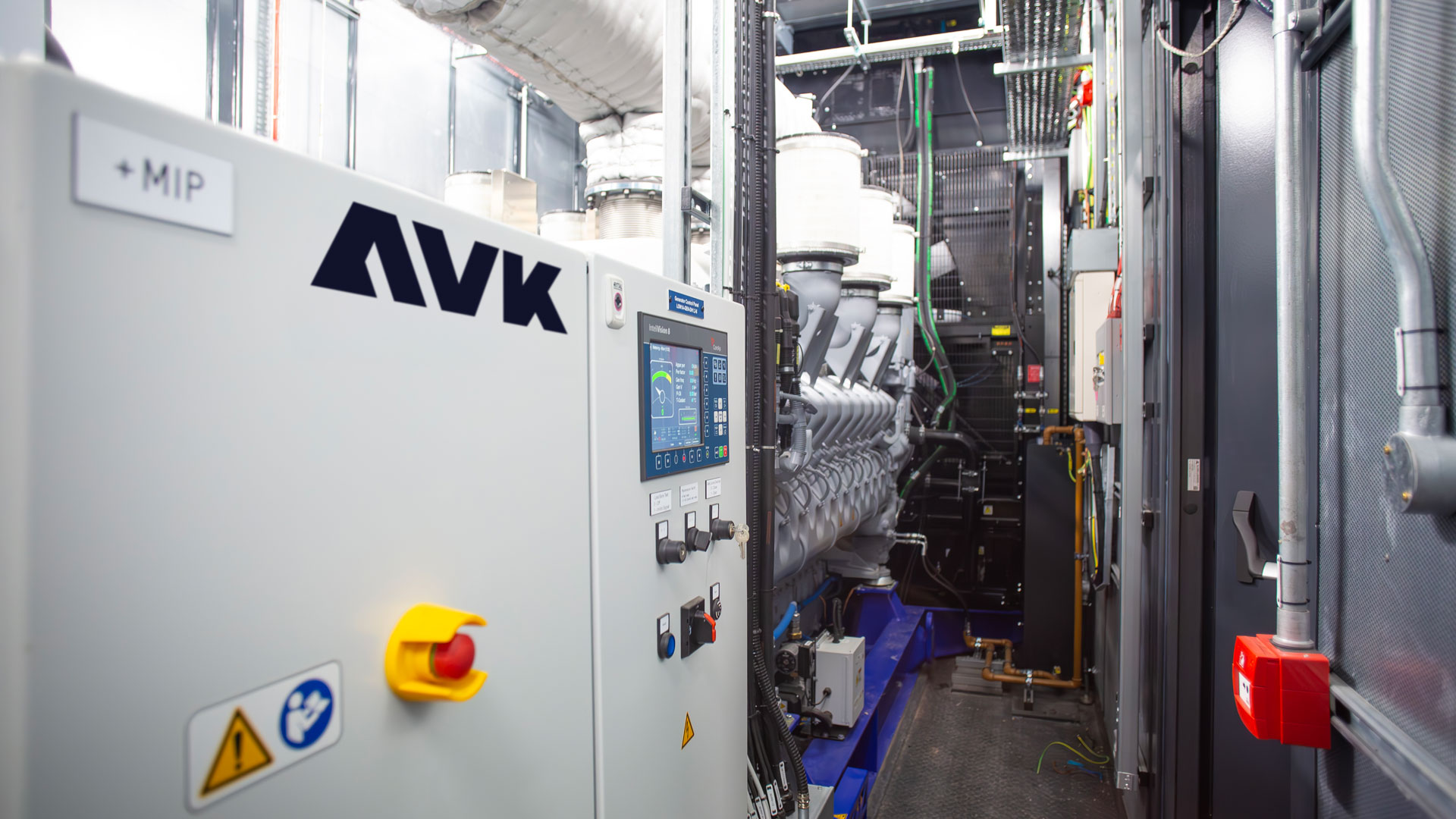 Inside the generator room, installed at Slough location