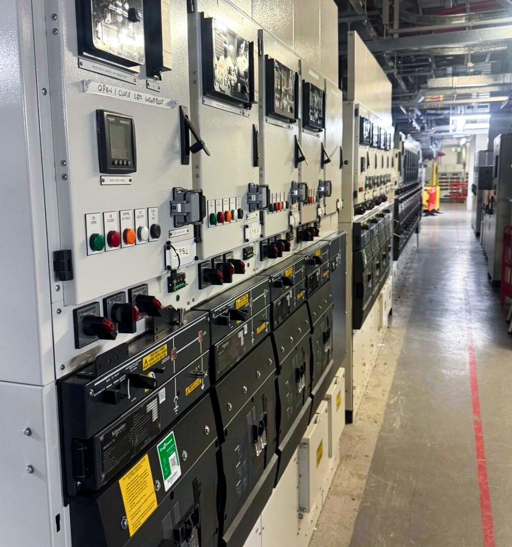 The extent of the switchgear on site.